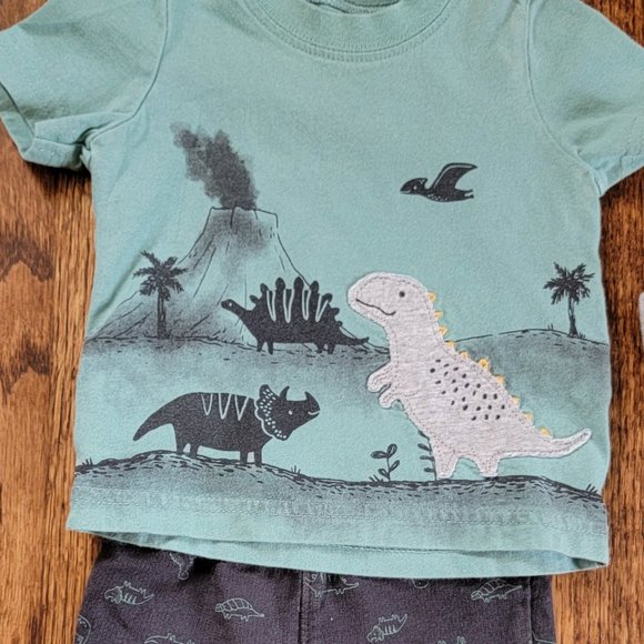 BOY NEWBORN & 0-3 TOPS & PANTS/SHORTS SETS OR SEPARATES 12pc LOT GREAT CONDITION - Picture 7 of 13